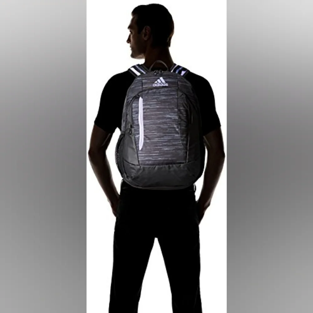 NWT Adidas Unisex Mission Plus Backpack Looper Black/Light Flash Purple
